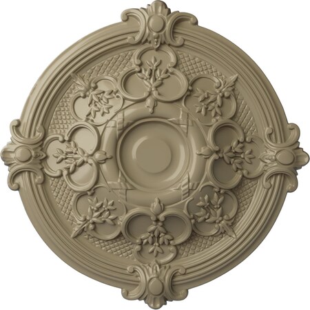 Ekena Millwork Hamilton Ceiling Medallion (Fits Canopies up to 3 3/4"), 17 3/8"OD x 1 3/4"P, Gobi Desert CM17HAGDF